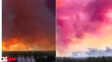 موسم الرياض 2025 ينطلق بمسيرة مذهلة وأدخنة ملونة تزين سماء العاصمة